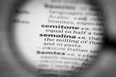 Sözlükte irmik ya da sözcük var. İhtiyaçların için harika bir fotoğraf..