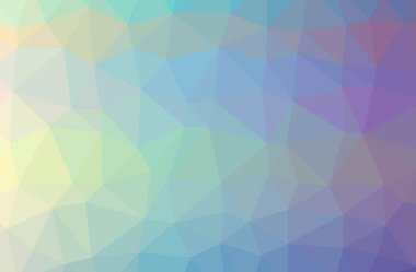 Mavi ve yeşil yatay düşük Poli arka plan resmi. Güzel çokgen tasarım deseni. 