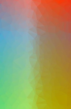 Soyut Yeşil, turuncu dikey düşük poli arka plan resmi. Güzel Çokgen tasarım deseni. İhtiyaçlarınız için yararlı. 