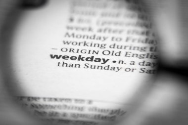 Sözlükte hafta içi bir kelime ya da cümle. İhtiyaçların için harika bir fotoğraf..