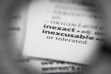 Bir sözlükte affedilemez sözcük veya cümle.