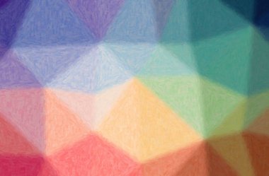 Mavi, yeşil, sarı ve mor Impasto arka plan soyut illüstrasyon.