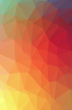 Soyut Yeşil, turuncu dikey düşük poli arka plan resmi. Güzel Çokgen tasarım deseni. İhtiyaçlarınız için yararlı. 