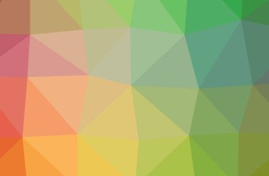 İllüstrasyon soyut yeşil, pembe, kırmızı yatay düşük poli arka plan. Güzel Çokgen tasarım deseni. İhtiyaçlarınız için yararlı. 