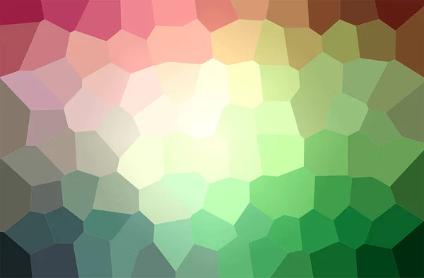 Abstract Illustration Green Red Big Hexagon Background — Stock Photo, Image