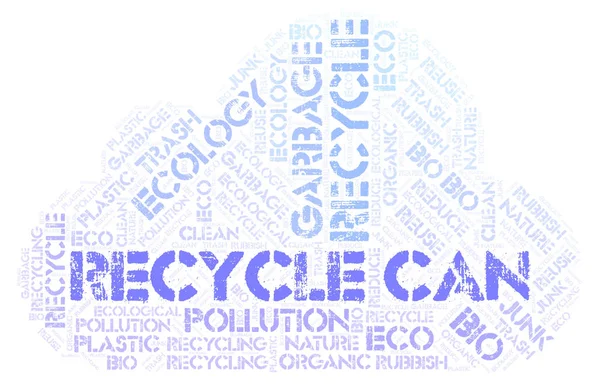Recycle Can word cloud.