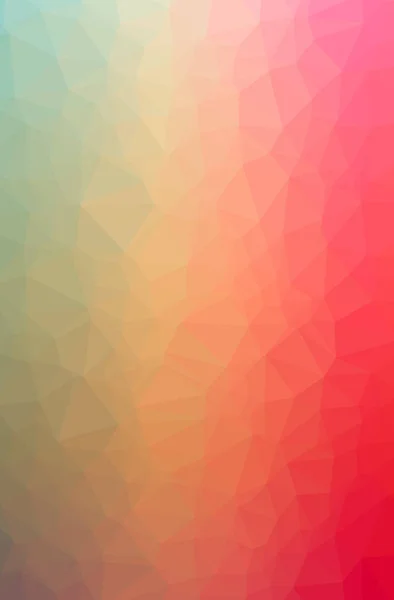 Illustration Abstract Orange Pink Red Vertical Low Poly Background Beautiful — Stock Photo, Image