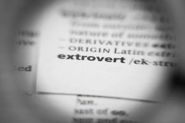 Word Phrase Extrovert Dictionary Great Photo Your Needs — Stock Photo, Image