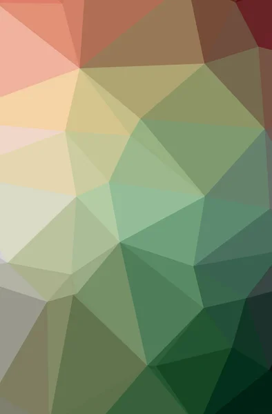 Illustration Von Abstrakten Grünen Vertikalen Low Poly Hintergrund Schönes Polygonmuster — Stockfoto