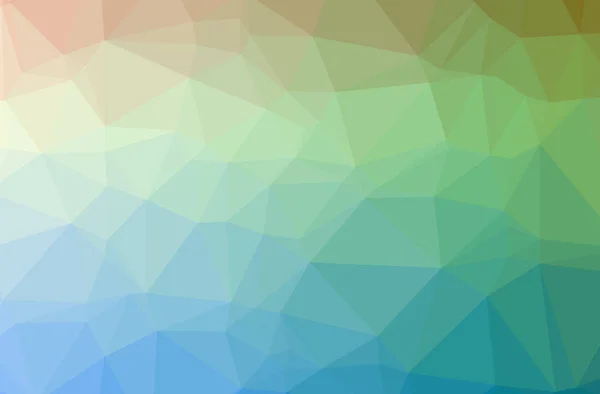 Ilustrace Abstraktního Modrého Zeleného Horizontálního Nízkého Poly Pozadí Krásný Polygonový — Stock fotografie