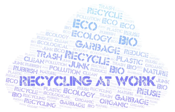 Recycling At Work word cloud.