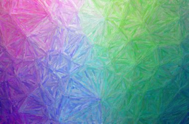 Mavi ve mor renkli Impasto arkaplanının soyut çizimi.