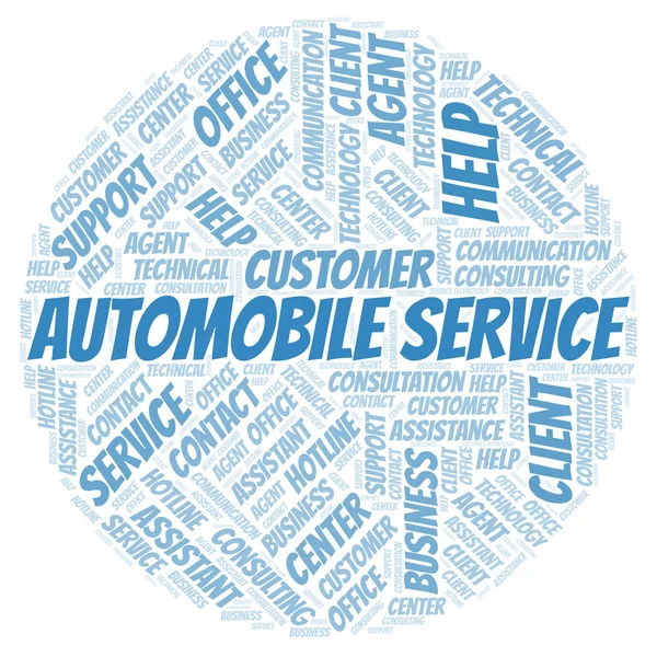 Auto Service Word Cloud Wordcloud Gemaakt Met Alleen Tekst — Stockfoto