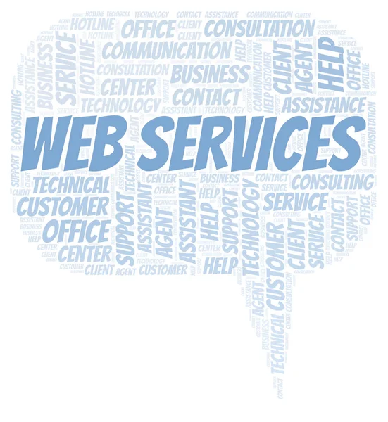 Web Services nuvem de palavras . — Fotografia de Stock