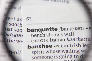 Sözlükteki kelime veya ifade ziyafeti.