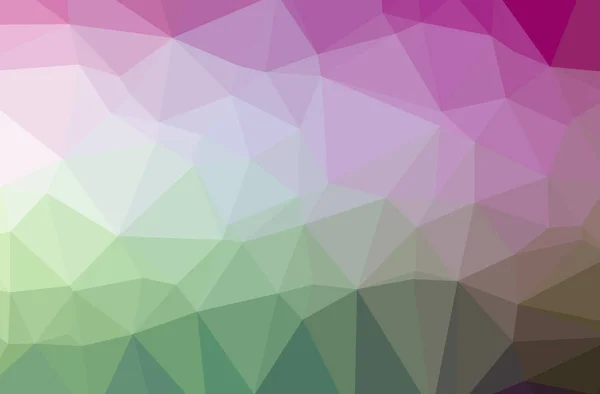 Illustration Abstract Green Pink Horizontal Low Poly Background Beautiful Polygon — Stock Photo, Image