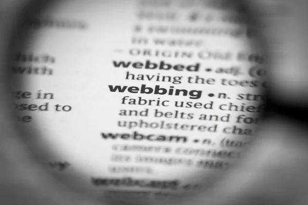 Word or phrase webbing in a dictionary. — Stock Photo, Image