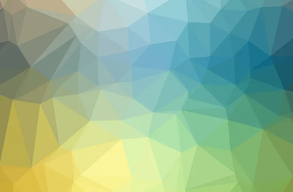 Obrázek pozadí abstraktní modré a žluté vodorovné nízké poly. Krásný mnohoúhelník návrhový vzor. — Stock fotografie