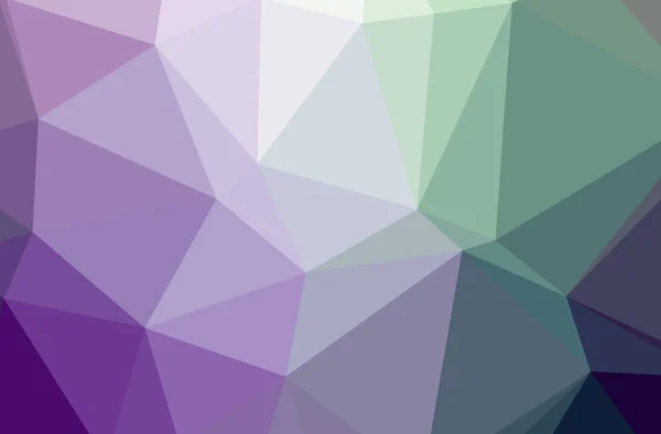 Illustration Der Abstrakten Grünen Violetten Horizontalen Low Poly Hintergrund Schöne — Stockfoto