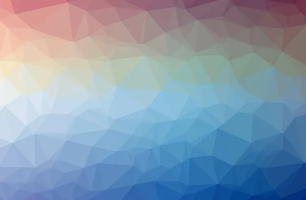Illustratie van abstracte blauwe en paarse horizontale laag poly-achtergrond. Mooie veelhoek ontwerppatroon. — Stockfoto
