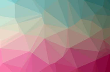 Soyut Yeşil, pembe yatay düşük poli arka plan resmi. Güzel Çokgen tasarım deseni. İhtiyaçlarınız için yararlı. 