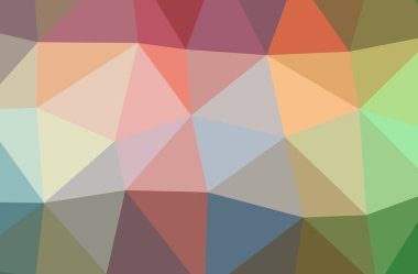 İllüstrasyon Soyut Mavi, yeşil, turuncu yatay düşük poli arka plan. Güzel Çokgen tasarım deseni. İhtiyaçlarınız için yararlı. 