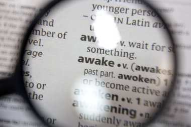 Sözlükte uyanık ifade kelimesi.