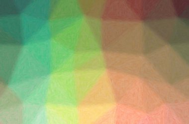 Yeşil, kırmızı, sarı Impasto arka plan soyut illüstrasyon.