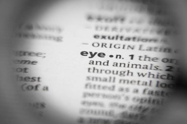 Sözlükte kelime ya da sözcük gözü. İhtiyaçların için harika bir fotoğraf..