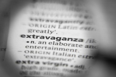 Bir sözlükte kelime ya da cümle abartısı. İhtiyaçların için harika bir fotoğraf..