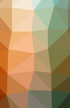 Soyut Yeşil, turuncu dikey düşük poli arka plan resmi. Güzel Çokgen tasarım deseni. İhtiyaçlarınız için yararlı. 