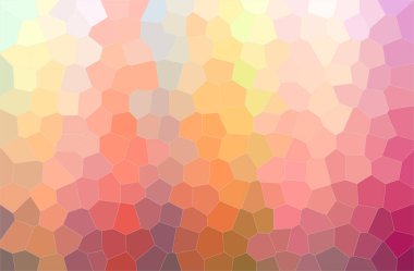 Turuncu orta boy altıgen arkaplanının soyut çizimi.