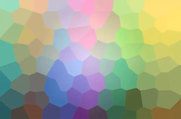 Illustration Abstraite Fond Vert Violet Big Hexagon — Photo
