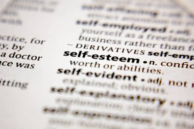 Word or phrase self-esteem in a dictionary.