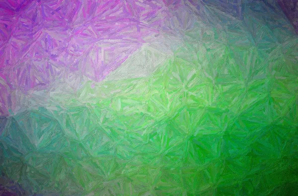 Ilustração abstrata de verde, roxo colorido Impasto fundo — Fotografia de Stock