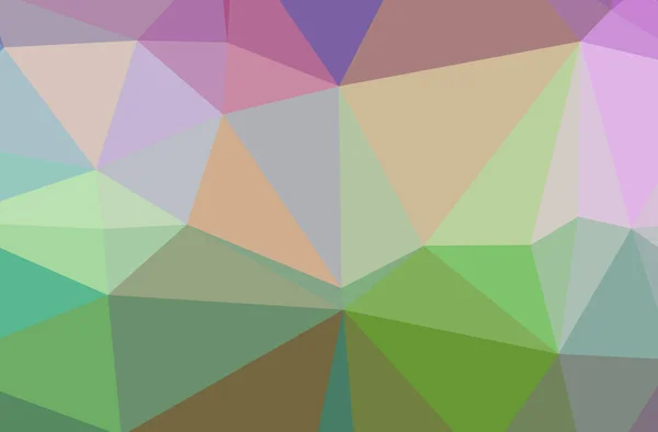 Illustration of abstract Green, Purple, Red horizontal low poly background. Beautiful polygon design pattern. — Stock Photo, Image