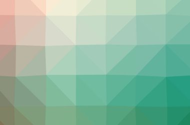 Soyut yeşil yatay düşük Poli arka plan resmi. Güzel çokgen tasarım deseni. 