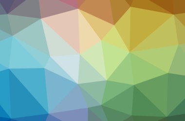 Mavi, sarı ve kırmızı yatay düşük poli arka plan resmi. Güzel Çokgen tasarım deseni. İhtiyaçlarınız için yararlı. 