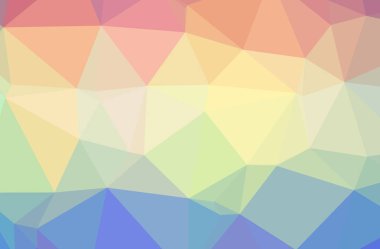 İllüstrasyon soyut mavi, turuncu yatay düşük Poli arka plan. Güzel çokgen tasarım deseni. 