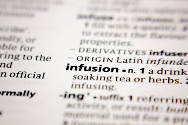 Word or phrase infusion in a dictionary.