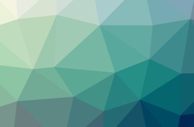 Mavi, sarı ve yeşil yatay düşük Poli arka plan resmi. Güzel çokgen tasarım deseni. 