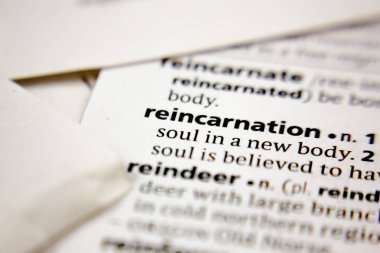 Word or phrase reincarnation in a dictionary.
