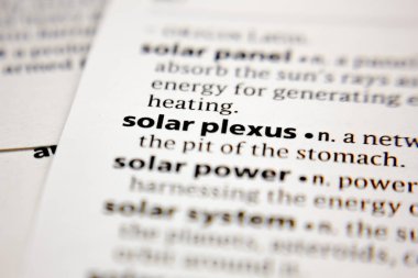 Word or phrase solar plexus in a dictionary.