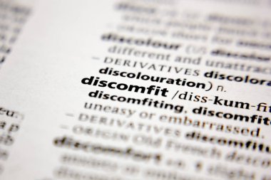 Word or phrase discomfit in a dictionary.