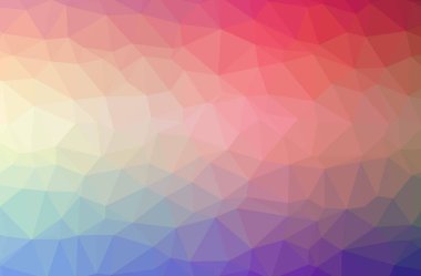 İllüstrasyon soyut mavi, kırmızı yatay düşük Poli arka plan. Güzel çokgen tasarım deseni. 