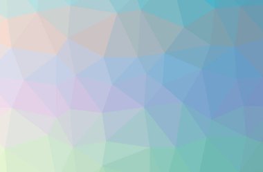 Mavi, yeşil ve sarı yatay düşük Poli arka plan resmi. Güzel çokgen tasarım deseni. 