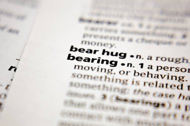 Word or phrase bear hug  in a dictionary.
