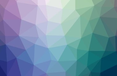 Soyut Mavi, Yeşil ve Mor yatay düşük polimer arkaplan çizimi. Çok güzel bir çokgen dizaynı. İhtiyaçlarınız için faydalı. 