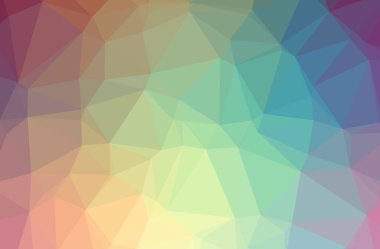 Soyut Yeşil, Pembe, Kırmızı, Sarı, yatay düşük polimer arkaplan. Çok güzel bir çokgen dizaynı. İhtiyaçlarınız için faydalı. 