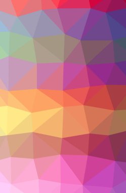 Soyut Pembe, Kırmızı, Sarı dikey düşük poli arka plan İllüstrasyon. Güzel çokgen tasarım deseni. 